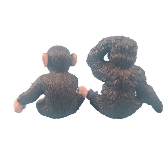 Safari Ltd Alligstor, Gorilla & Chimpanzee Small Animal Figures 1.5" Set Of 3 - Picture 5 of 16
